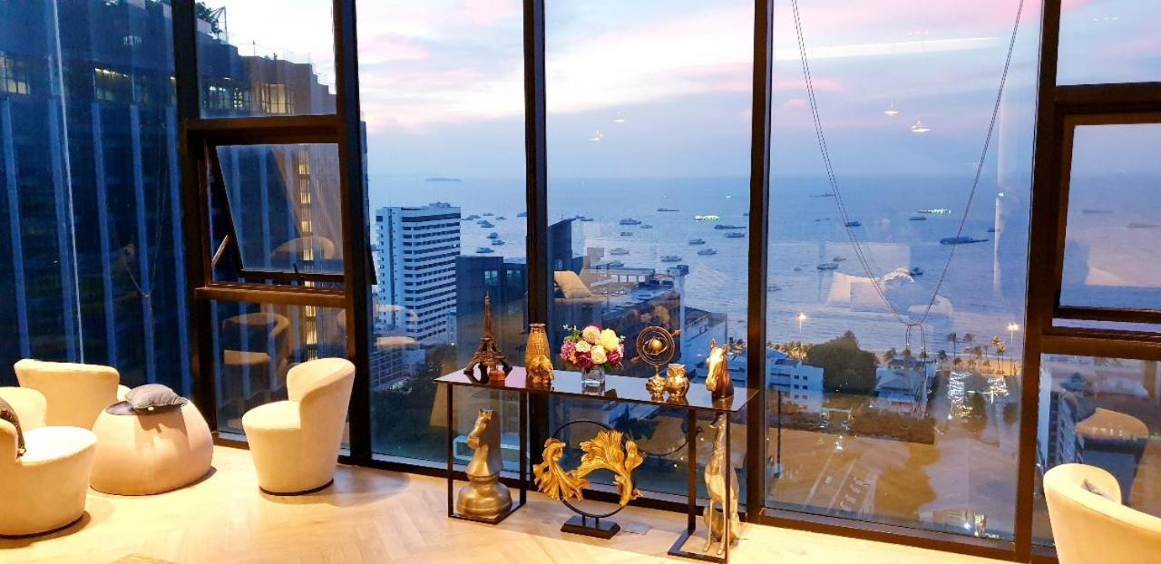 Base Central Pattaya Long Balcony King-Bed With Infinity Pool & Free Netflix! Bagian luar foto