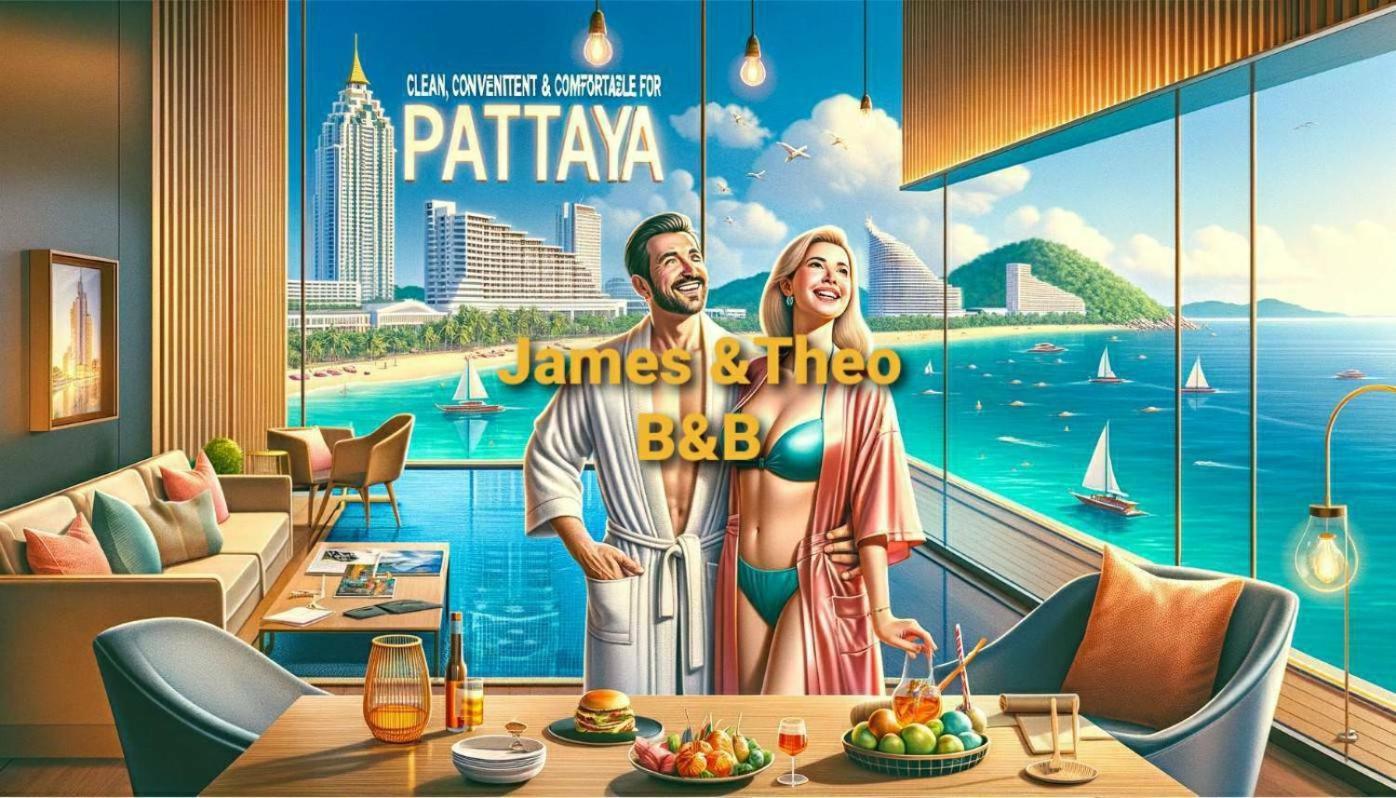 Base Central Pattaya Long Balcony King-Bed With Infinity Pool & Free Netflix! Bagian luar foto