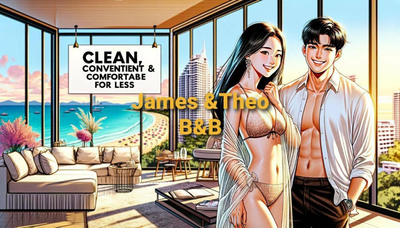 Base Central Pattaya Long Balcony King-Bed With Infinity Pool & Free Netflix! Bagian luar foto